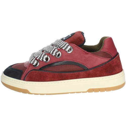 Scarpe Donna Sneakers alte Date W371-RM-LE-BX Rosso