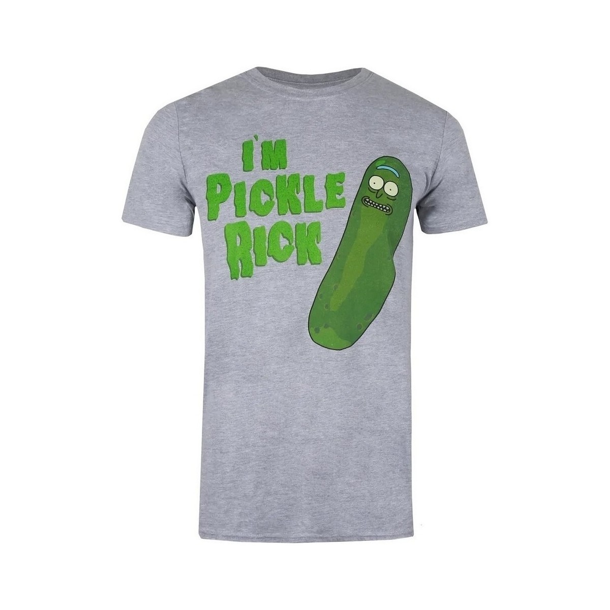 Abbigliamento Uomo T-shirts a maniche lunghe Rick And Morty I’m Pickle Rick Grigio