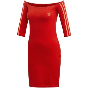 Abbigliamento Donna Vestiti adidas Originals Shoulder Dress Scarle Rosso