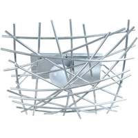 Casa Lampadari / sospensioni e plafoniere Tosel Plafoniera rettangolare metallo alluminio Argento
