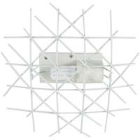Casa Lampadari / sospensioni e plafoniere Tosel Plafoniera rettangolare metallo bianco Bianco