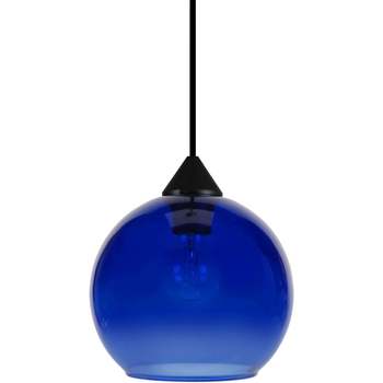 Casa Lampadari / sospensioni e plafoniere Tosel Lampada a sospensione tondo vetro blu Blu