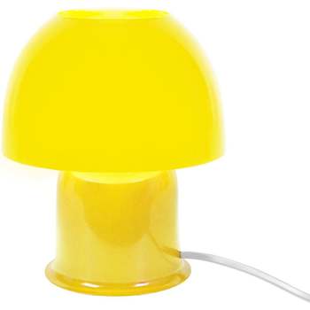 Casa Lampade d’ufficio Tosel lampada da comodino tondo metallo giallo Giallo