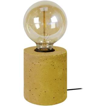 Casa Lampade d’ufficio Tosel lampada da comodino tondo calcestruzzo giallo Giallo