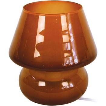 Casa Lampade d’ufficio Tosel lampada da comodino tondo vetro marrone Marrone