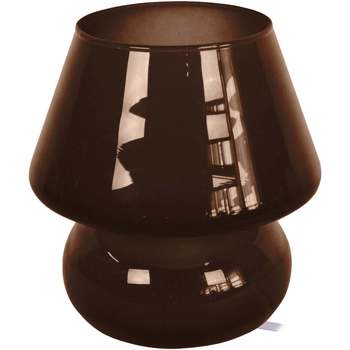 Casa Lampade d’ufficio Tosel lampada da comodino tondo vetro marrone Marrone