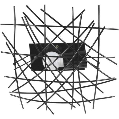 Casa Lampadari / sospensioni e plafoniere Tosel Plafoniera rettangolare metallo nero Nero