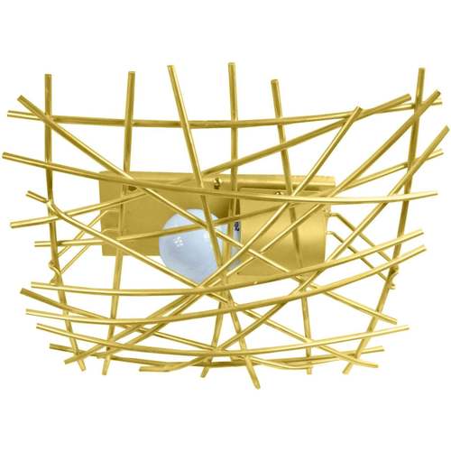 Casa Lampadari / sospensioni e plafoniere Tosel Plafoniera rettangolare metallo oro Oro