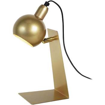 Tosel Lampada da scrivania tondo metallo oro Oro