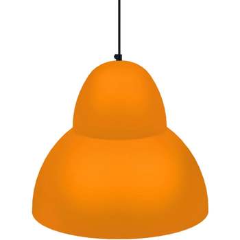 Tosel Lampada a sospensione tondo metallo arancia Arancio