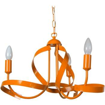 Casa Lampadari / sospensioni e plafoniere Tosel Lampada da Soffitto tondo metallo arancia Arancio