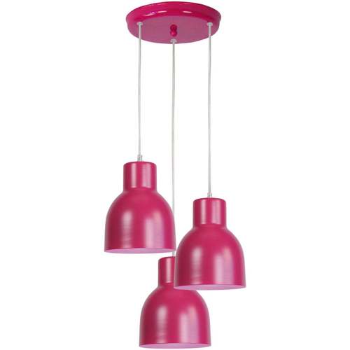 Casa Lampadari / sospensioni e plafoniere Tosel Lampada da Soffitto tondo metallo rosa Rosa