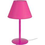 Lampada da tavolo tondo metallo rosa