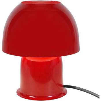 Tosel lampada da comodino tondo metallo rosso Rosso