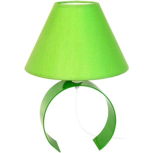 Casa Lampade d’ufficio Tosel lampada da comodino tondo metallo verde Verde