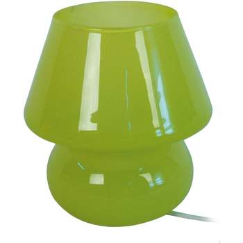Casa Lampade d’ufficio Tosel lampada da comodino tondo vetro verde Verde