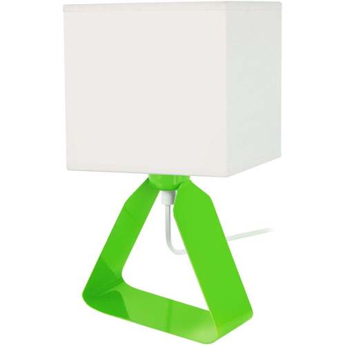 Casa Lampade d’ufficio Tosel lampada da comodino cuadrado metallo verde e bianco Verde