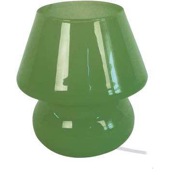 Casa Lampade d’ufficio Tosel lampada da comodino tondo vetro olive verdi Verde