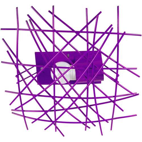 Casa Lampadari / sospensioni e plafoniere Tosel Plafoniera rettangolare metallo viola Viola