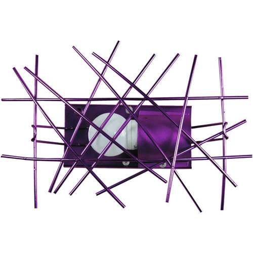 Casa Applique Tosel Applique rettangolare metallo viola Viola
