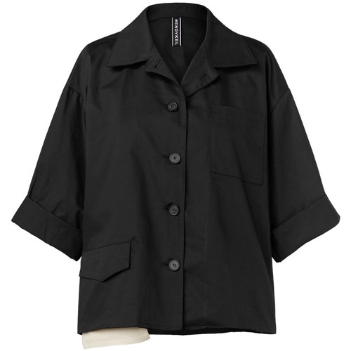 Abbigliamento Donna Cappotti Wendy Trendy Coat 221210 - Black Nero