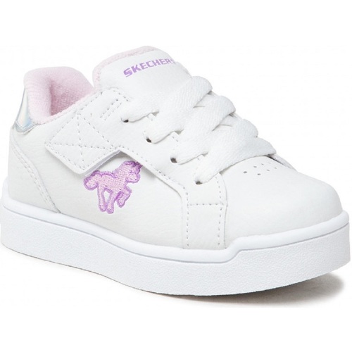 Scarpe Bambina Sneakers Skechers 302892N Bimba Bianco-WPK-White/Pink