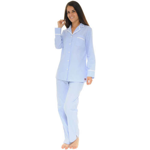 Abbigliamento Donna Pigiami / camicie da notte Le Pyjama Français STEPHANOISE Blu