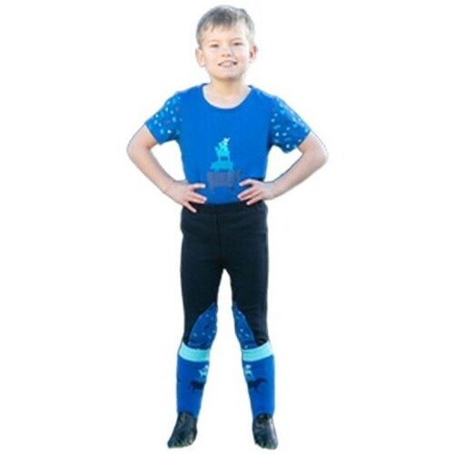 Abbigliamento Bambino T-shirts a maniche lunghe Little Rider Farm Collection Blu
