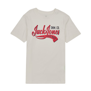 Abbigliamento Bambino T-shirt maniche corte Jack & Jones JJELOGO TEE SS NECK 2 COL JNR Bianco