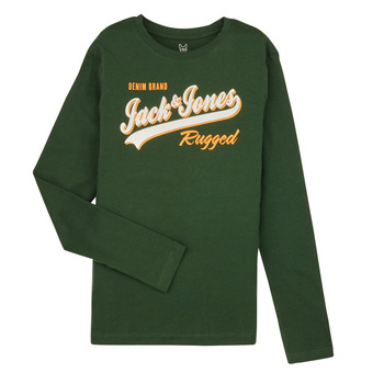 Abbigliamento Bambino T-shirts a maniche lunghe Jack & Jones JJELOGO TEE LS ONECK 2 COL JNR Verde