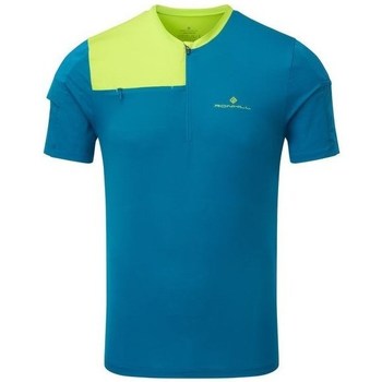 Abbigliamento Uomo T-shirt maniche corte Ronhill Mens Tech Ultra 12 Zip Tee Blu