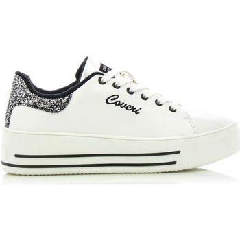Scarpe Donna Sneakers Enrico Coveri GIRL STAR GLITTER CHRISTAL Bianco