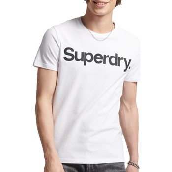Abbigliamento Uomo T-shirt maniche corte Superdry Classic big logo Bianco
