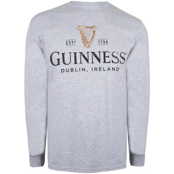 Abbigliamento Uomo T-shirts a maniche lunghe Guinness TV1590 Grigio