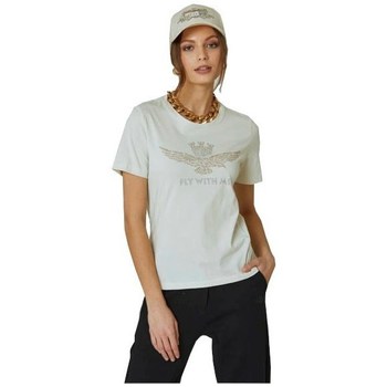 Abbigliamento Donna T-shirt maniche corte Aeronautica Militare TS2041DJ49673078 Bianco