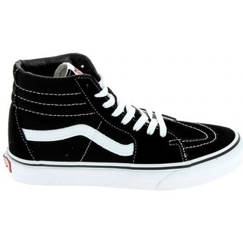 Scarpe Donna Sneakers Vans SK8 Hi Noir Blanc Nero