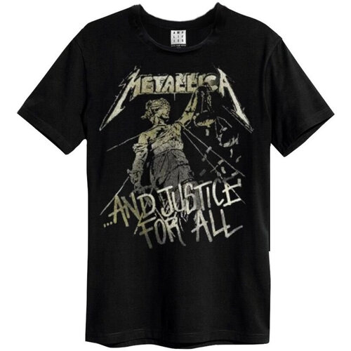 Abbigliamento T-shirts a maniche lunghe Amplified And Justice For All Nero