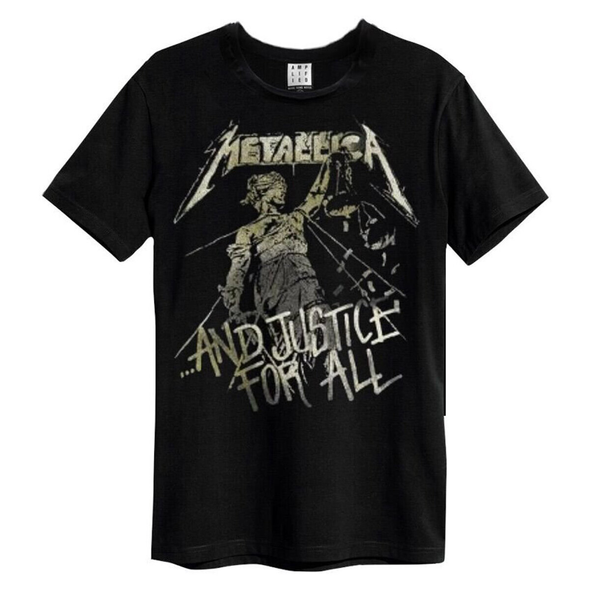 Abbigliamento T-shirts a maniche lunghe Amplified And Justice For All Nero
