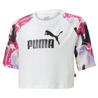 Abbigliamento Bambina T-shirt maniche corte Puma G ESS+ ART RAGLAN TEE Bianco