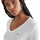 Abbigliamento Donna T-shirts a maniche lunghe Tommy Jeans Baby rib jersey v-neck Bianco