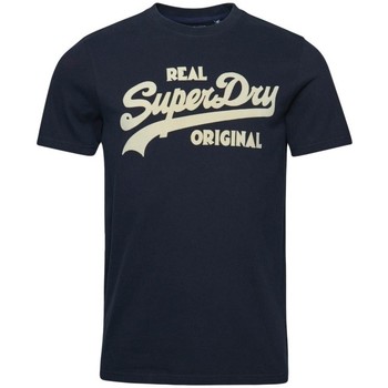 Abbigliamento Uomo T-shirt maniche corte Superdry Vintage classic logo Blu