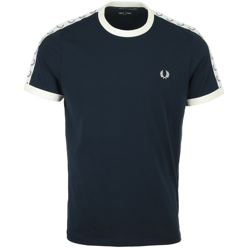 Abbigliamento Uomo T-shirt maniche corte Fred Perry Taped Ringer Tee-Shirt Blu