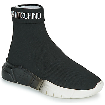 Scarpe Donna Sneakers alte Love Moschino LOVE MOSCHINO SOCKS Nero