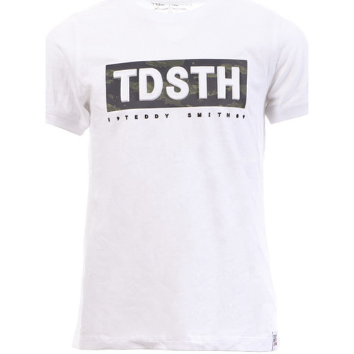 Abbigliamento Bambino T-shirt & Polo Teddy Smith 61006221D Bianco