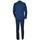 Abbigliamento Uomo Completi Malu Shoes Abito sartoriale uomo in cotone cerato blu navy con giacca slim Blu