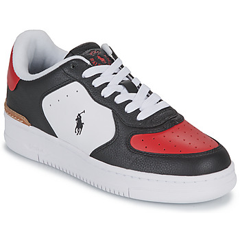 Scarpe Sneakers basse Polo Ralph Lauren MASTERS CRT-SNEAKERS-LOW TOP LACE Nero / Bianco / Rosso