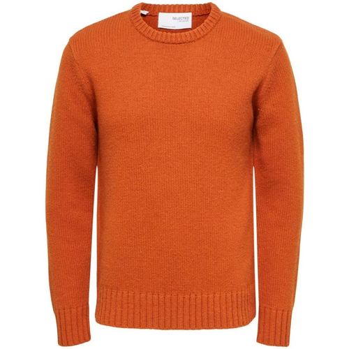 Abbigliamento Uomo Maglioni Selected 16086702 SLHSOLO-BOMBAY BROWN Arancio