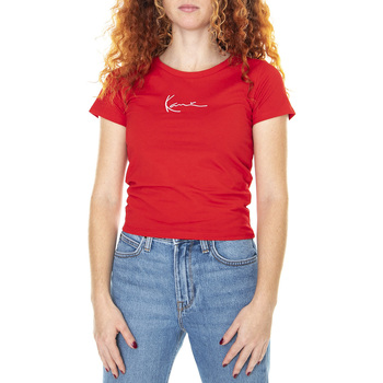 Abbigliamento Donna T-shirt & Polo Karl Kani Small Signature Rosso