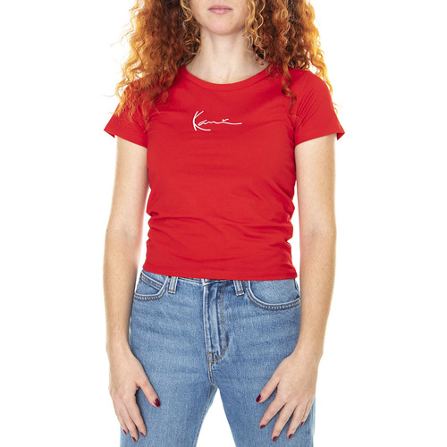 Abbigliamento Donna T-shirt & Polo Karl Kani Small Signature Rosso