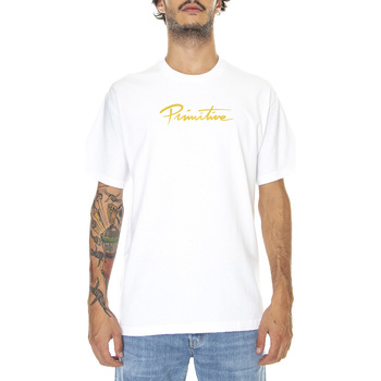 Abbigliamento Uomo T-shirt & Polo Primitive Praise Tee White Bianco